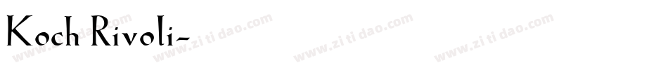 Koch Rivoli字体转换